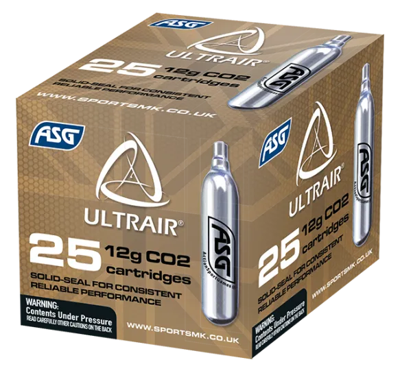 Ultraair 12gm Co2 Capsule (25 pack)