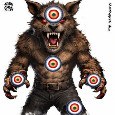 [SSSTGT0012b] Werewolf Monster - Paper 14cm x 14cm