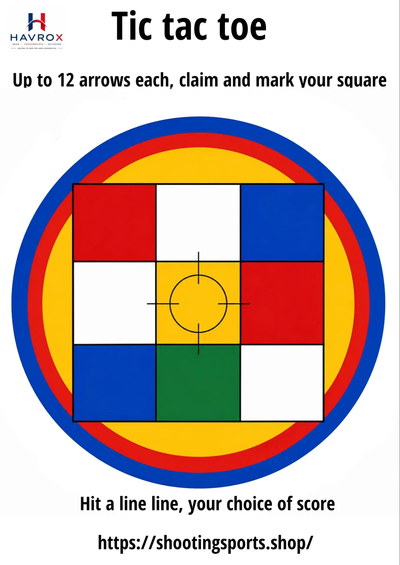 [SSSTGT0032] Archery Tic Tac Toe