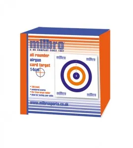 Milbro All Rounder Airgun Card Target 17cm