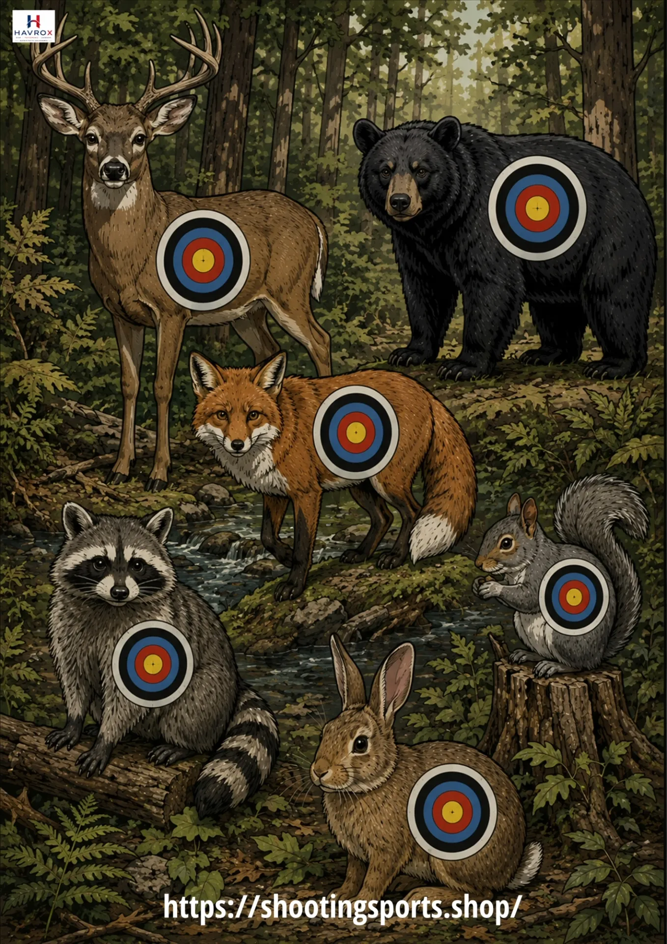 Forest Animals Targets