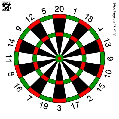 Dartboard - Paper 14cm x 14cm Packs