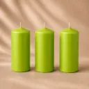 Large Cylinder Candle Single, with a Pointed Tip. 12+ hours of burning time